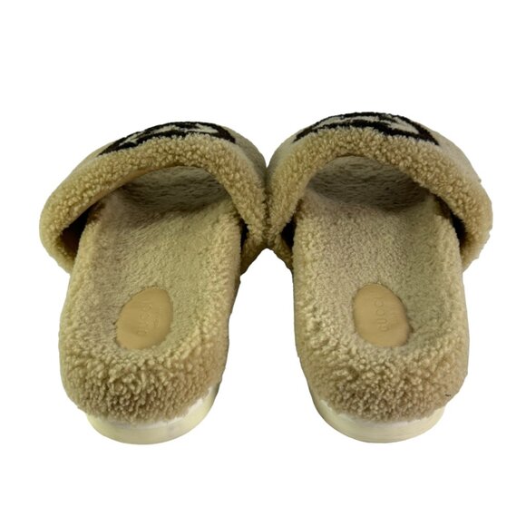 GUCCI 646225 Beige Interlocking GG Boa Slide Women's Sandals Made in Italy 40-10 - Picture 8 of 10